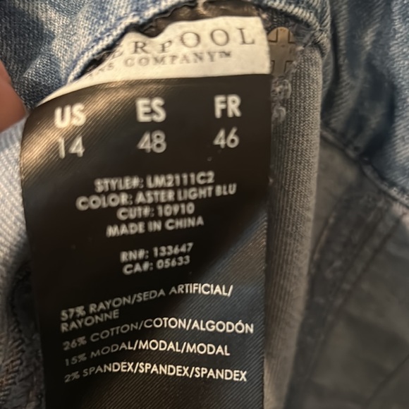 Liverpool size 14 straight leg light blue jeans. Smoke free home!! - Picture 4 of 5